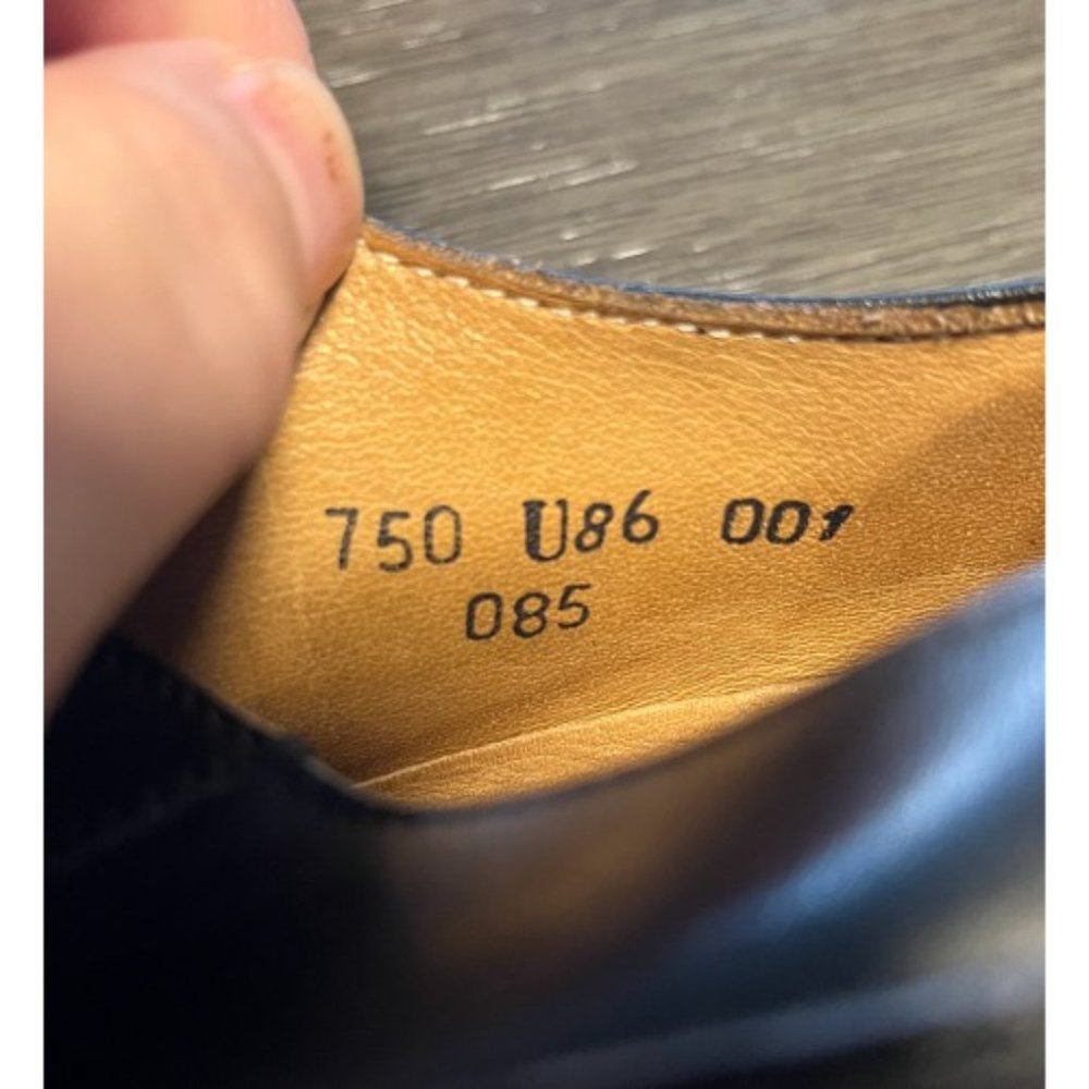 JOHN VARVATOS $675 BLACK LEATHER DERBY SHOES - Picture 10 of 11